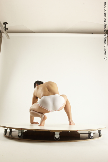 Underwear Man White Slim Medium Black Multi angles poses Academic