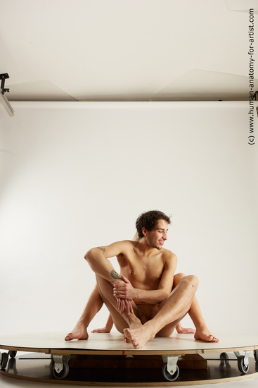 Nude Woman - Man Sitting poses - simple Slim Sitting poses - ALL Multi angles poses Realistic