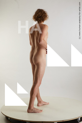 Nude Man White Standing poses - ALL Slim Medium Blond Standing poses - simple Standard Photoshoot Realistic