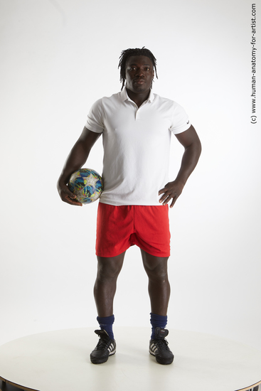 Sportswear Man Black Standing poses - ALL Muscular Medium Black Standing poses - simple Standard Photoshoot Academic