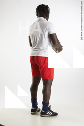 Sportswear Man Black Standing poses - ALL Muscular Medium Black Standing poses - simple Standard Photoshoot Academic