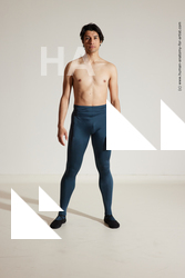 Sportswear Gymnastic poses Man White Athletic Short Brown Dancing Dynamic poses Academic