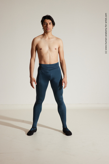 Sportswear Gymnastic poses Man White Athletic Short Brown Dancing Dynamic poses Academic