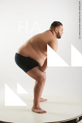 Underwear Man White Overweight Short Black Standard Photoshoot Academic