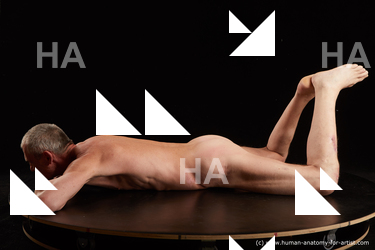 Nude Man White Laying poses - ALL Slim Short Grey Laying poses - on stomach Standard Photoshoot Realistic