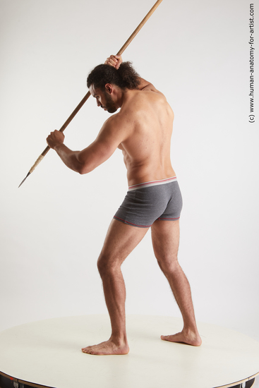 Underwear Man Black Muscular Medium Black Standard Photoshoot Academic