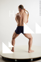 Underwear Fighting Man White Standing poses - ALL Average Short Brown Standing poses - simple Standard Photoshoot Academic