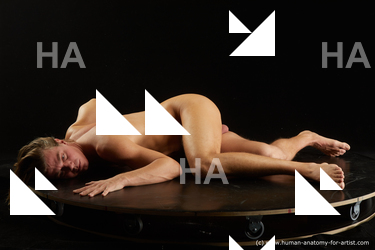 Nude Man White Laying poses - ALL Average Medium Brown Laying poses - on stomach Standard Photoshoot Realistic