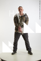 Casual Fighting with gun Man White Standing poses - ALL Average Short Grey Standing poses - simple Standard Photoshoot Academic