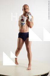 Underwear Fighting Man White Average Short Brown Standard Photoshoot Academic