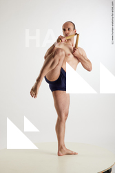 Underwear Fighting Man White Average Short Brown Standard Photoshoot Academic