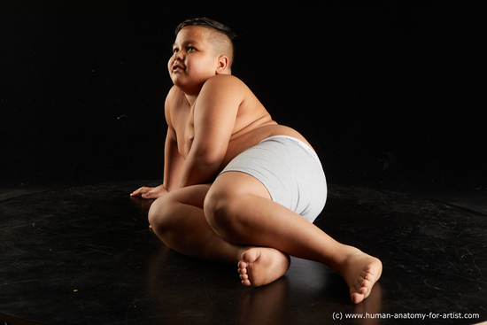 Underwear Man White Laying poses - ALL Overweight Short Brown Laying poses - on side Standard Photoshoot  Academic