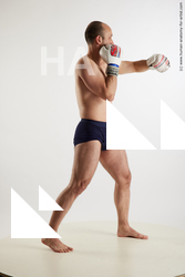 Underwear Fighting Man White Standing poses - ALL Slim Bald Standing poses - simple Standard Photoshoot Academic