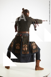 Fighting with sword Man White Slim Long Brown Standard Photoshoot Academic