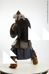 Fighting with axe Man White Average Long Brown Standard Photoshoot Academic