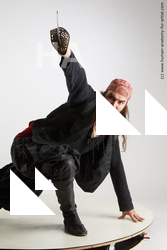 Fighting with sword Man White Kneeling poses - ALL Slim Long Brown Kneeling poses - on one knee Standard Photoshoot Academic