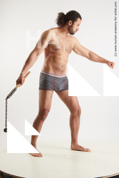 Underwear Fighting Man Black Standing poses - ALL Muscular Medium Black Standing poses - simple Standard Photoshoot Academic