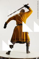 Fighting with sword Man White Average Medium Brown Multi angles poses Academic