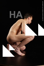 Nude Man White Kneeling poses - ALL Slim Short Brown Kneeling poses - on one knee Standard Photoshoot Realistic