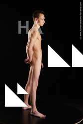 Nude Man White Standing poses - ALL Athletic Short Brown Standing poses - simple Standard Photoshoot Realistic