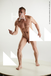 Nude Man White Standing poses - ALL Slim Short Brown Standing poses - simple Standard Photoshoot Realistic