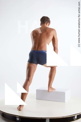 Underwear Man White Standing poses - ALL Athletic Short Brown Standing poses - simple Standard Photoshoot Academic