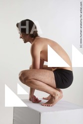 Man Kneeling poses - ALL Slim Kneeling poses - on both knees Standard Photoshoot Academic