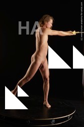 Nude Fighting with sword Man White Standing poses - ALL Athletic Medium Brown Standing poses - simple Standard Photoshoot Realistic Fighting poses - ALL