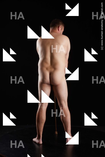 Nude Man White Standing poses - ALL Short Brown Standing poses - simple Standard Photoshoot Chubby Realistic