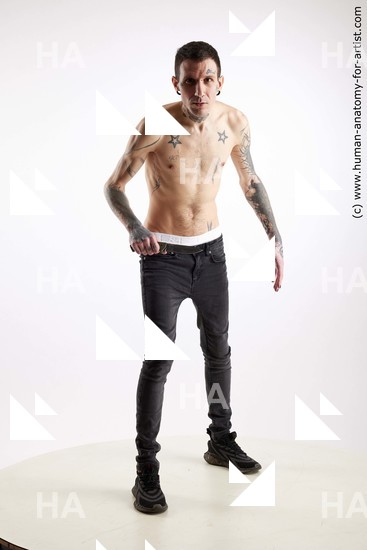 Casual Fighting with knife Man White Standing poses - ALL Underweight Short Brown Standing poses - simple Standard Photoshoot Academic Fighting poses - ALL