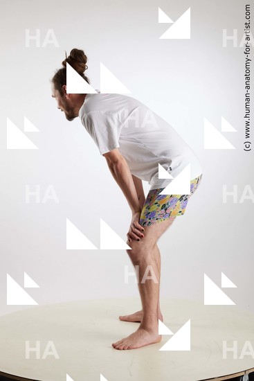 Underwear Man White Standing poses - ALL Slim Brown Standing poses - simple Dreadlocks Standard Photoshoot Academic