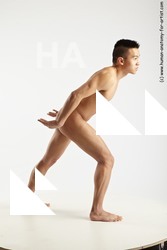 Nude Man Asian Standing poses - ALL Slim Short Brown Standing poses - simple Standard Photoshoot Realistic