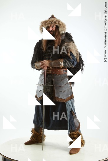 Casual Fighting with sword Man White Standing poses - ALL Slim Long Brown Standing poses - simple Standard Photoshoot Academic Fighting poses - ALL