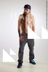 Casual Man White Standing poses - ALL Slim Brown Standing poses - simple Dreadlocks Standard Photoshoot Academic