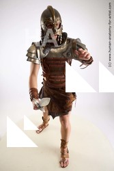 Casual Fighting with sword Man White Standing poses - ALL Muscular Short Brown Standing poses - simple Standard Photoshoot Academic Fighting poses - ALL