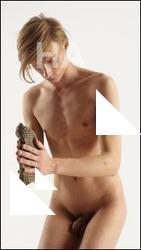 Kneeling reference poses of Alexej