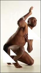 Kneeling reference poses of Arturo