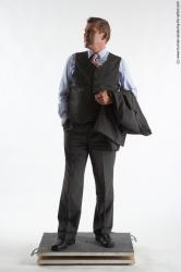 Business Man White Standing poses - ALL Average Short Grey Standing poses - simple Academic