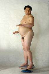 Nude Man Asian Standing poses - ALL Chubby Short Brown Standing poses - simple Realistic