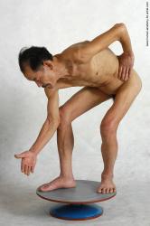 and more Nude Man Asian Standing poses - ALL Slim Short Standing poses - bend over Black Realistic