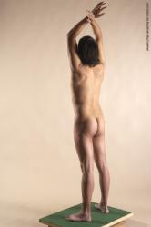 Nude Man White Standing poses - ALL Slim Medium Brown Standing poses - simple Realistic