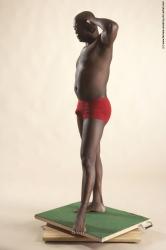 Underwear Man Black Standing poses - ALL Average Bald Standing poses - simple Academic