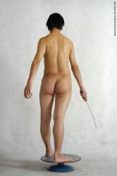 Nude Fighting with sword Man Asian Standing poses - ALL Average Medium Black Standing poses - simple Realistic