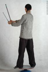 Casual Man Asian Standing poses - ALL Underweight Short Black Standing poses - simple Academic