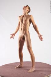 Nude Man White Standing poses - ALL Athletic Short Brown Standing poses - simple Realistic