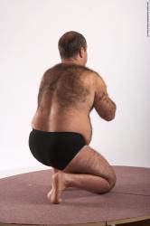 Underwear Man White Kneeling poses - ALL Chubby Bald Brown Kneeling poses - on both knees Academic