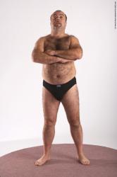 Underwear Man White Standing poses - ALL Chubby Bald Brown Standing poses - simple Academic