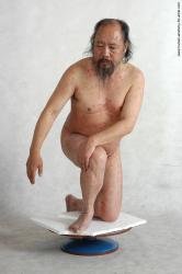 and more Nude Man Asian Kneeling poses - ALL Chubby Bald Kneeling poses - on one knee Black Realistic
