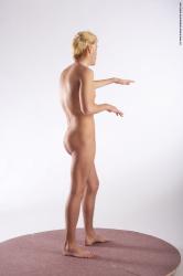 Nude Man White Standing poses - ALL Average Short Blond Standing poses - simple Realistic