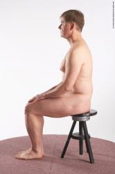 Nude Man White Sitting poses - simple Average Short Grey Sitting poses - ALL Realistic